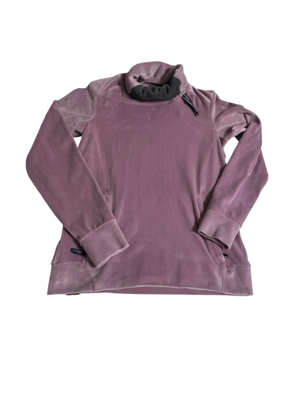 Roxy Plush sweatshirt in Light Pink with Tan Patch